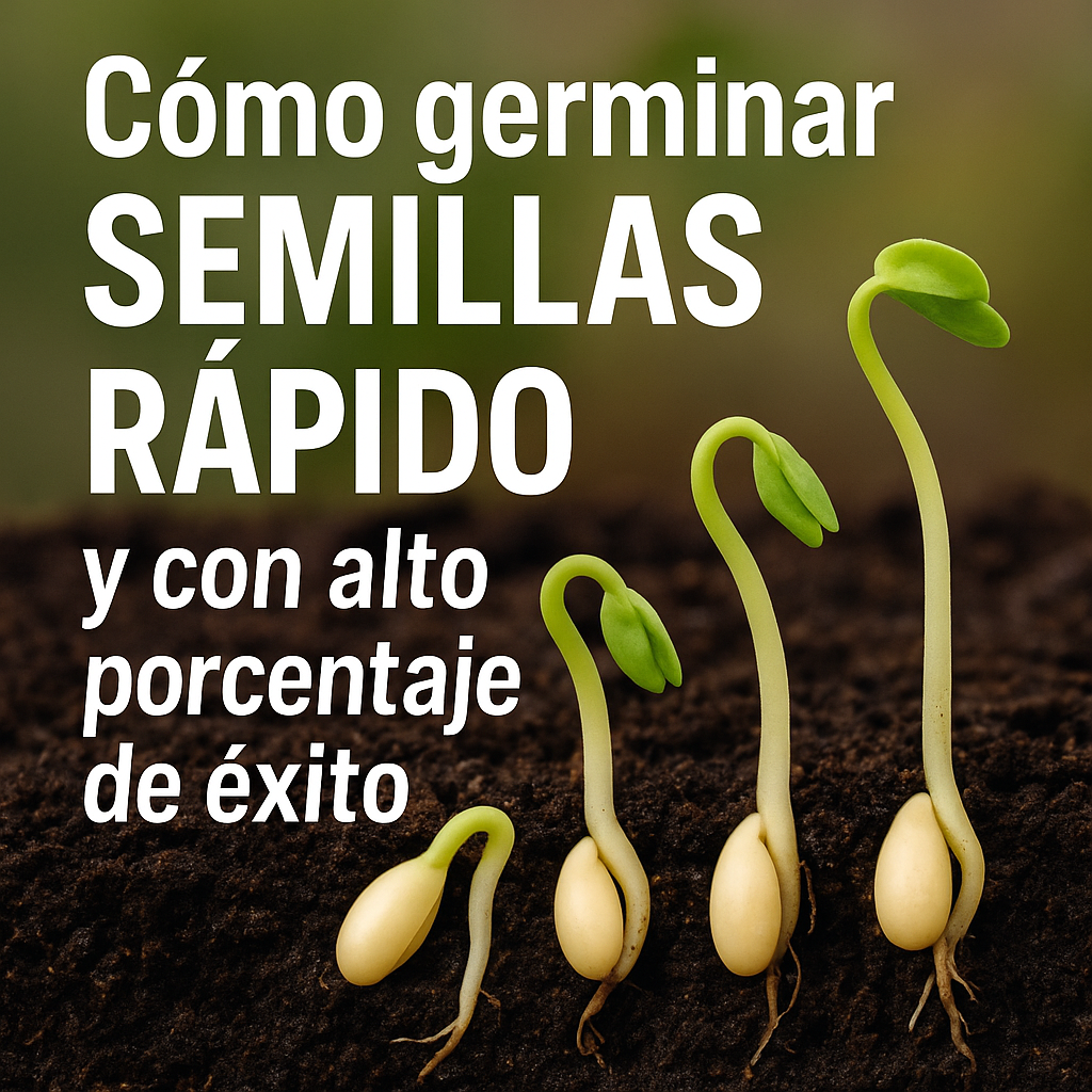 Cómo germinar semillas rápido y con alto porcentaje de éxito